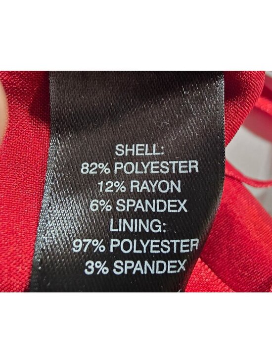 Sleeveless Dress Red Size 10 career office lined white house black market - Picture 4 of 12